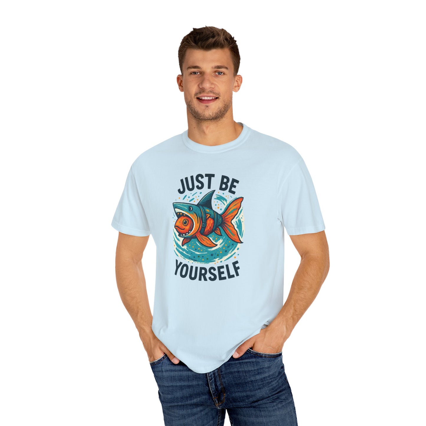 "Just Be Yourself", Unisex T-shirt (White and light colors)