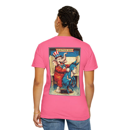 "MAGA Spanked the Donkeys 2024", Unisex T-shirt (Dark Colors)
