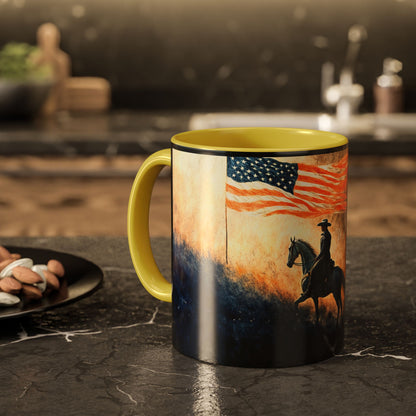 "Liberty under God", Colorful Mugs (11oz, 15oz)