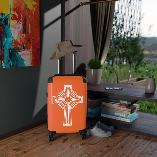"A Simple High Cross", Suitcases (Dark Orange)