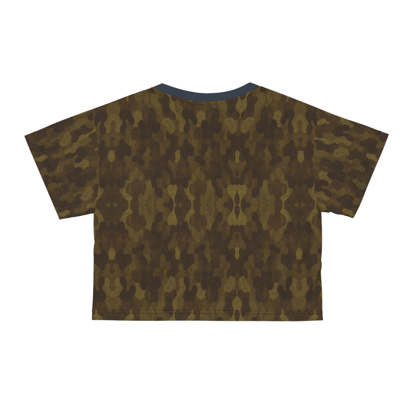 "Swamp Recon Camouflage", Crop Tee (Drowned Indigo Collar)