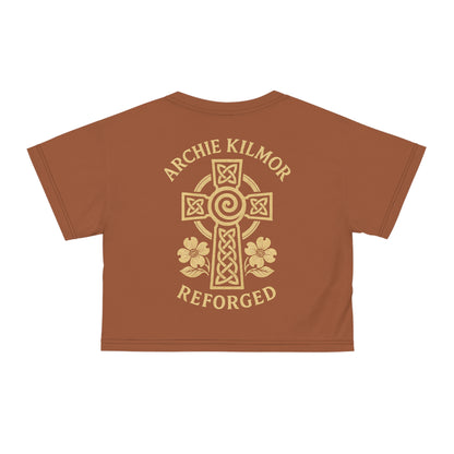 "Archie Kilmor Cross - Reforged" #01, Crop Tee (Sienna Brown)