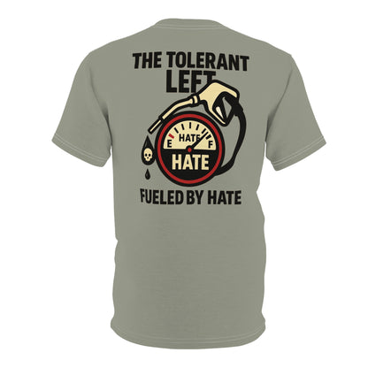 "The Tolerant Left", Unisex T-shirt (Deep Seagrass Grey)