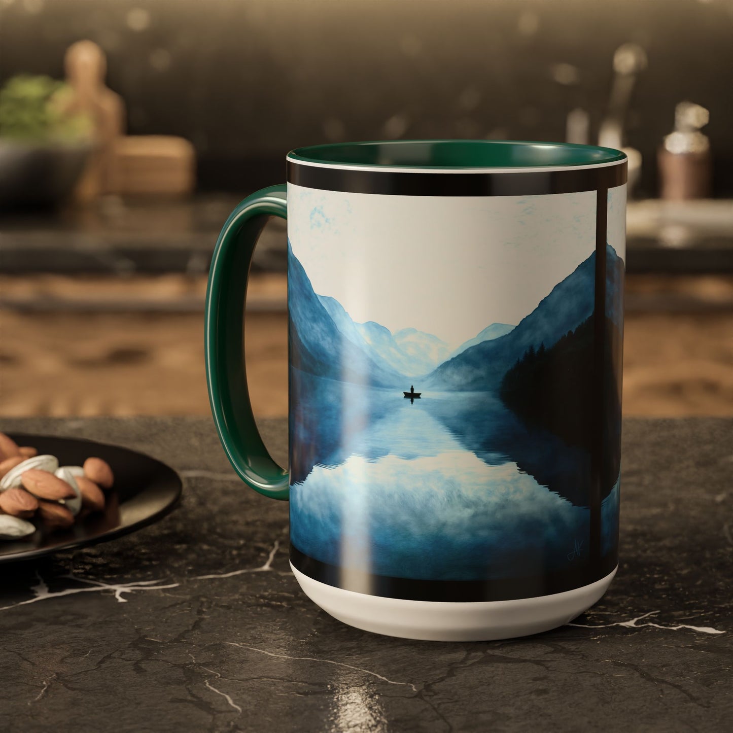 "Connected in Silence - Psalm 46:10", Colorful Mugs (11oz, 15oz)