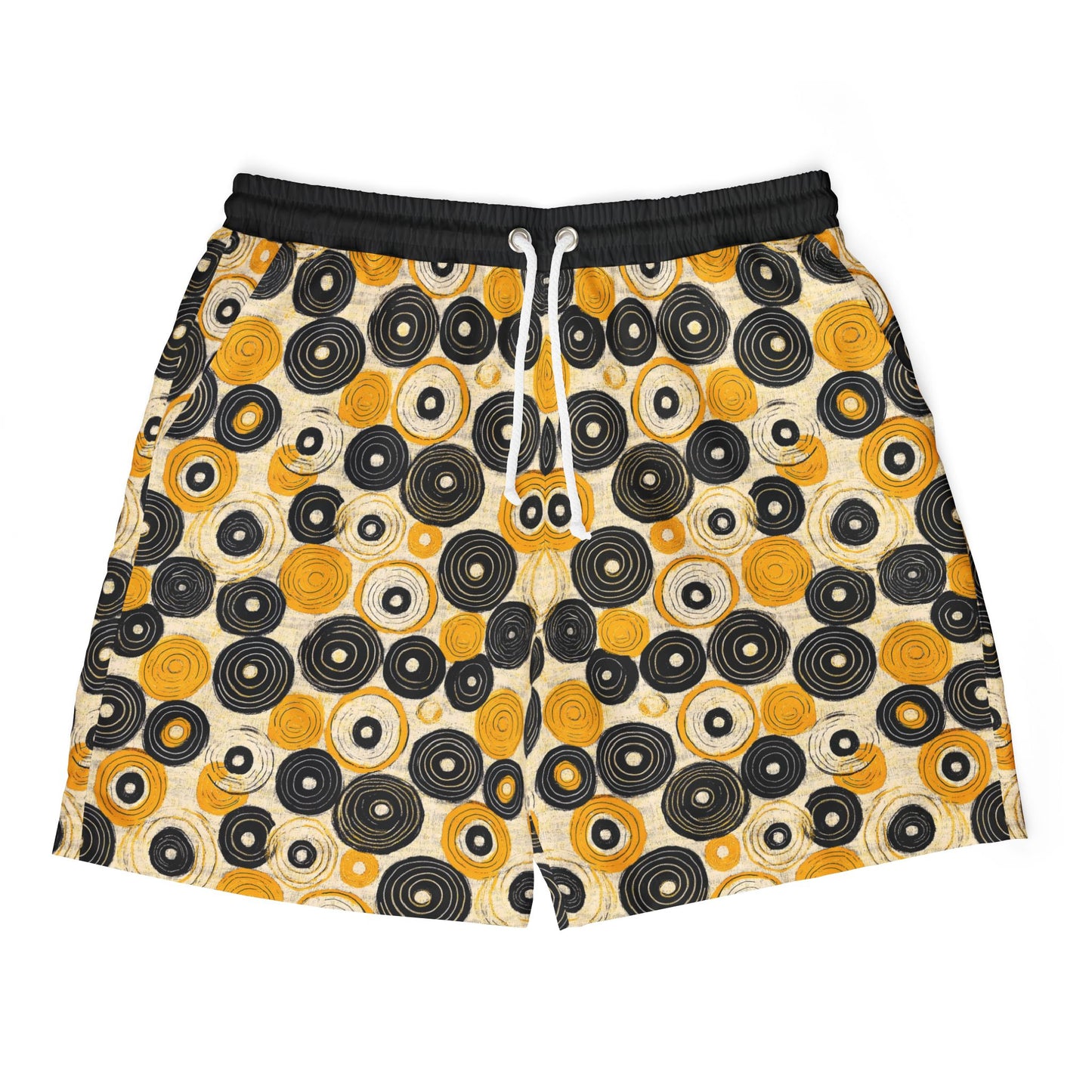 "Old 45's", Swim Shorts (70's Black Waistband)