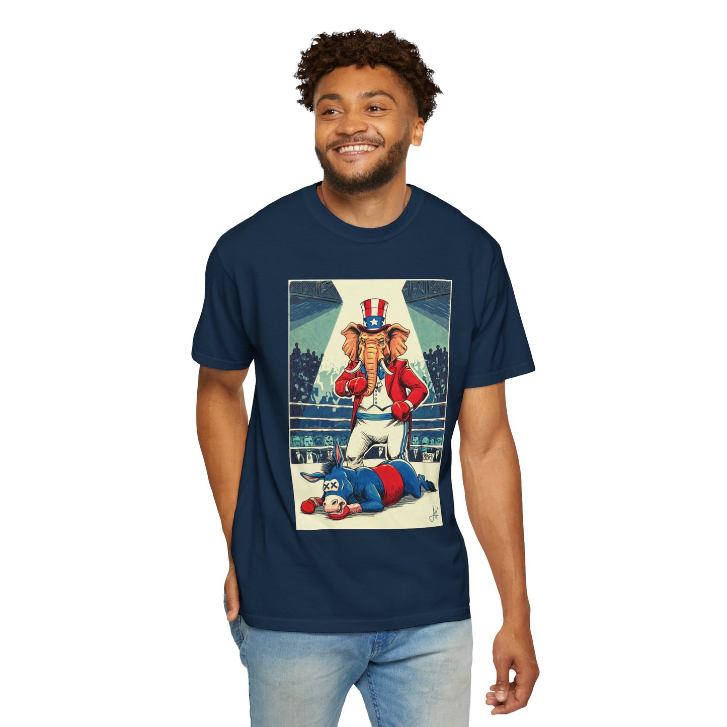 "Brutal Woke Knockout 2024", Unisex T-shirt (Dark Colors)