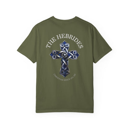 "The Hebrides - Christian since 563 AD", Unisex T-shirt