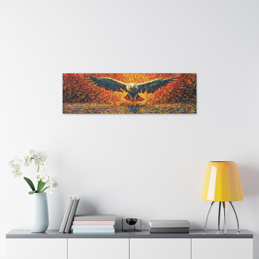 "Golden Eagle - Jeremiah 33:3 (KJV)", Classic Stretched Canvas Fine Art Print