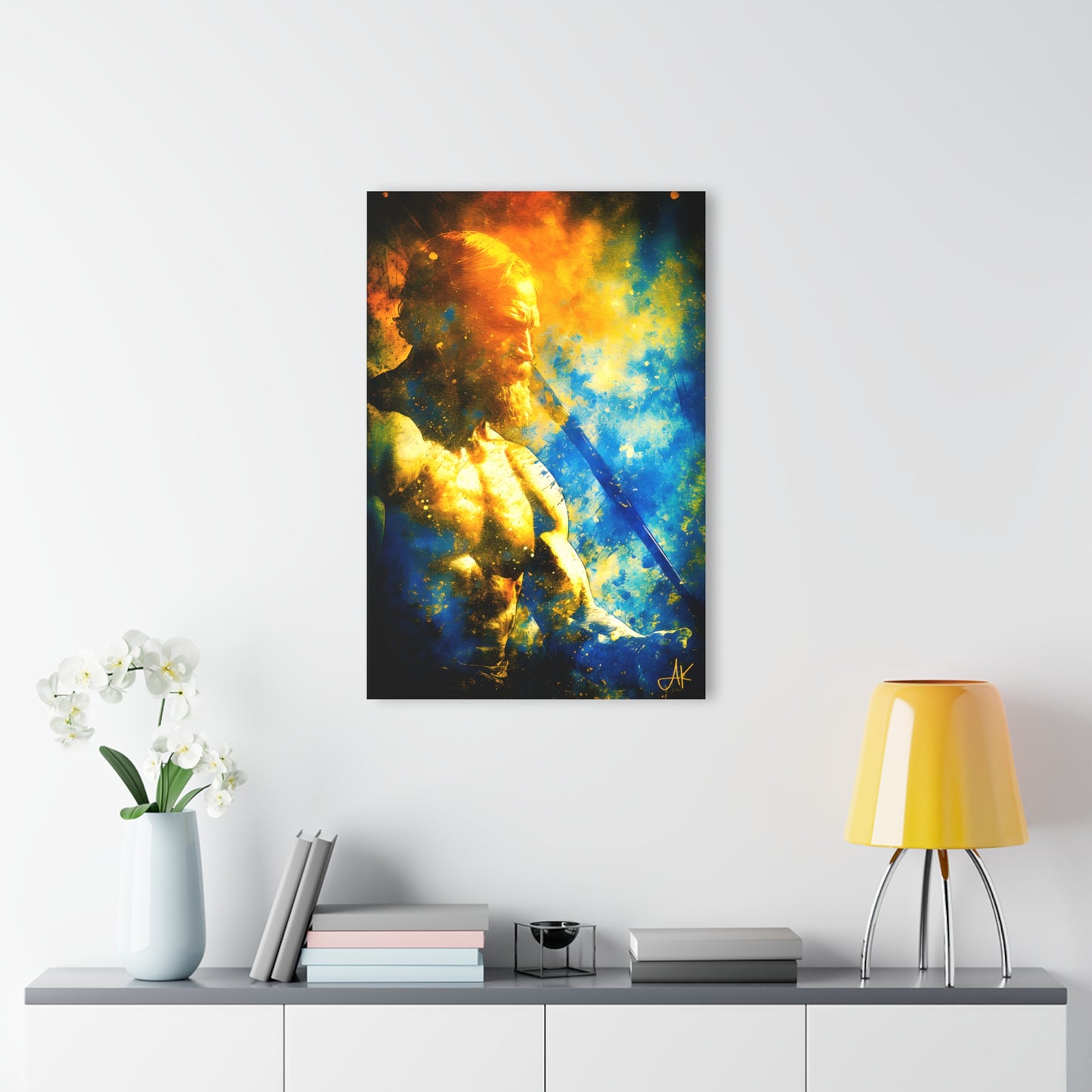 "King Godred Crovan - The Man", Fine Art Acrylic Wall Print (French Cleat Hanging)