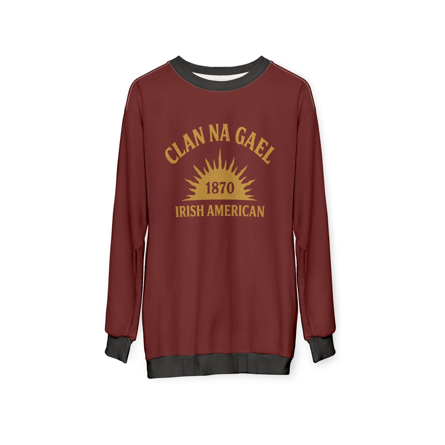 "Clan na Gael - Irish American", Unisex Sweatshirt (Palladius Red)