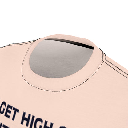 "Intelligent Conversation", Unisex T-shirt (Pink Grapefruit)