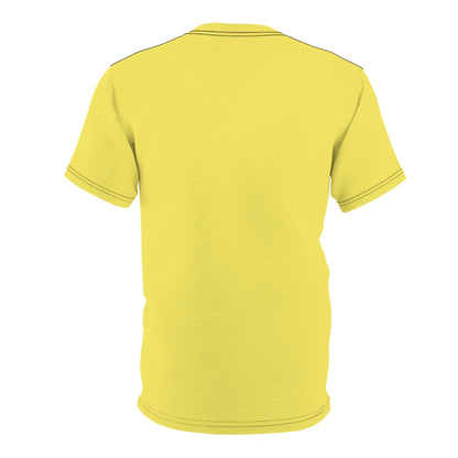 "Intelligent Conversation", Unisex T-shirt (Corn Yellow)