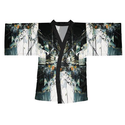 "Abstract 543", Long Sleeve Kimono Robe