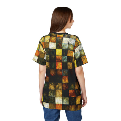 "Wood Block Pattern" #01, Wearable Fine Art Unisex T-Shirt