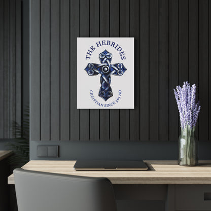 "The Hebrides - Christian Since 563 AD", Acrylic Wall Prints (French Cleat Hanging) (Alabaster White)