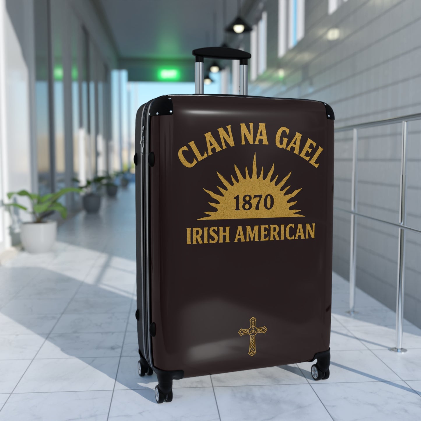 "Clan na Gael - Irish American", Suitcase (Seal Brown)