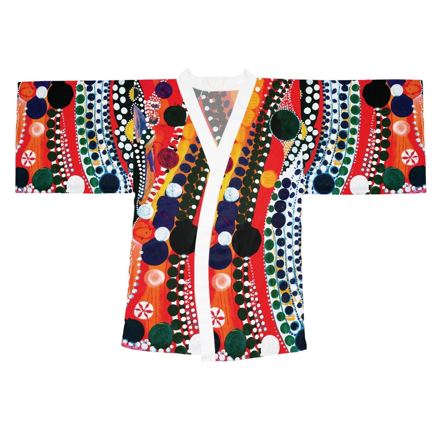 "Abstract 71", Long Sleeve Kimono Robe