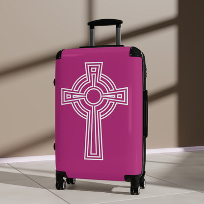 "A Simple High Cross", Suitcases (Dark Pink)