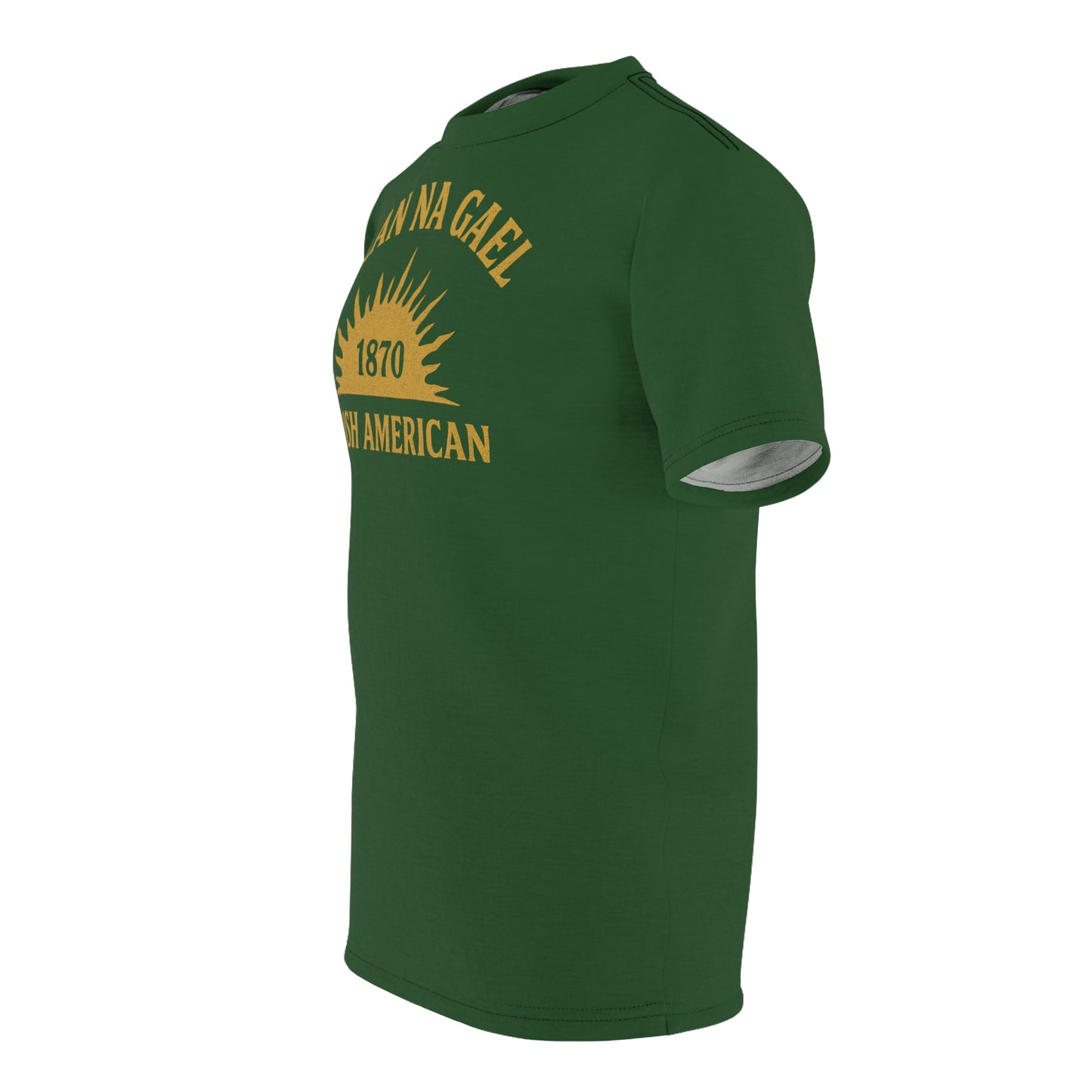 "Clan na Gael - Irish American", Unisex T-shirt (Brithemain Green)
