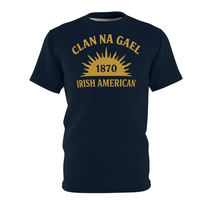 "Clan na Gael - Irish American", Unisex T-shirt (Trapped Darkness)