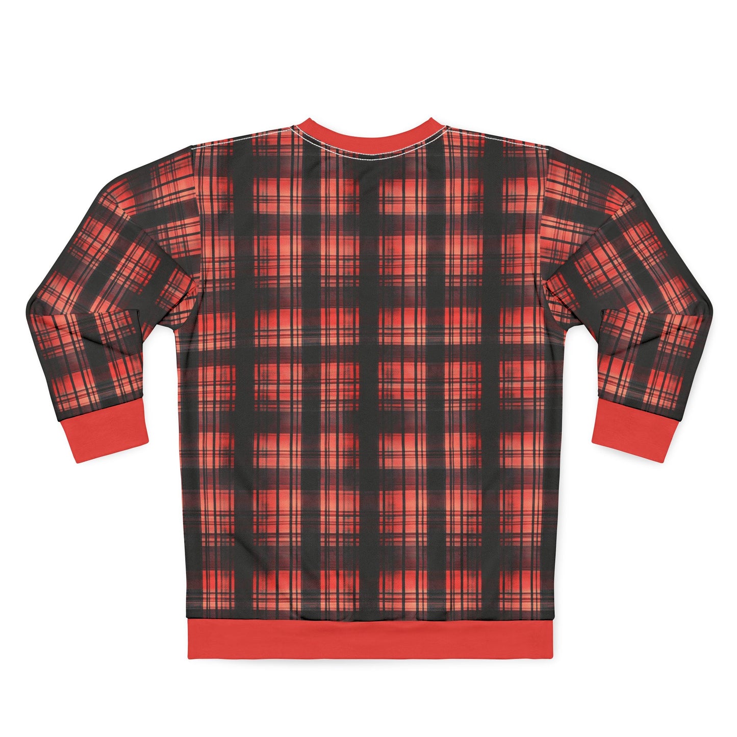 "Kin of Flame", Unisex Sweatshirt (Faded Red Cuffs and Collar)