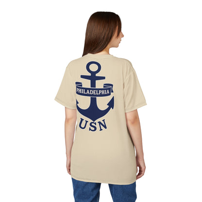 "USN Anchor", Unisex T-shirt (Canvas Sail)