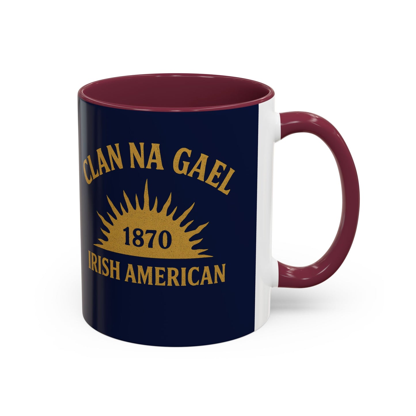 "Clan na Gael - Irish American", Colorful Mugs (11oz, 15oz) (Mariana Blue)