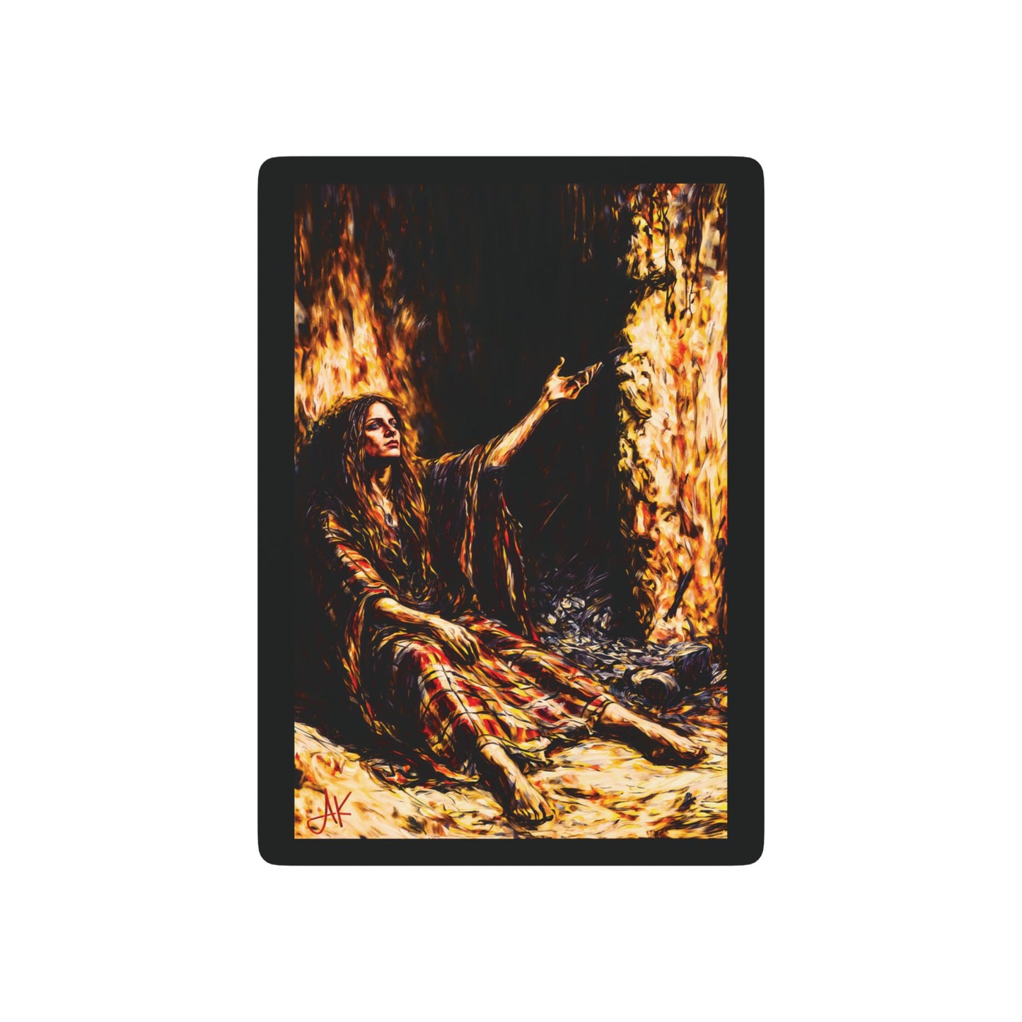 "His Presence is Instant", Christian Fine Art Playing Cards (Void Black)