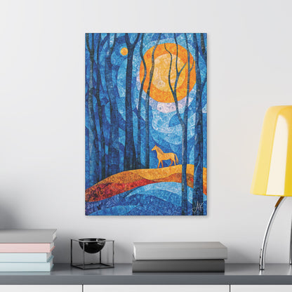 "Bathing in Early Morning's Light", Stretched Classic Canvas Fine Art Print