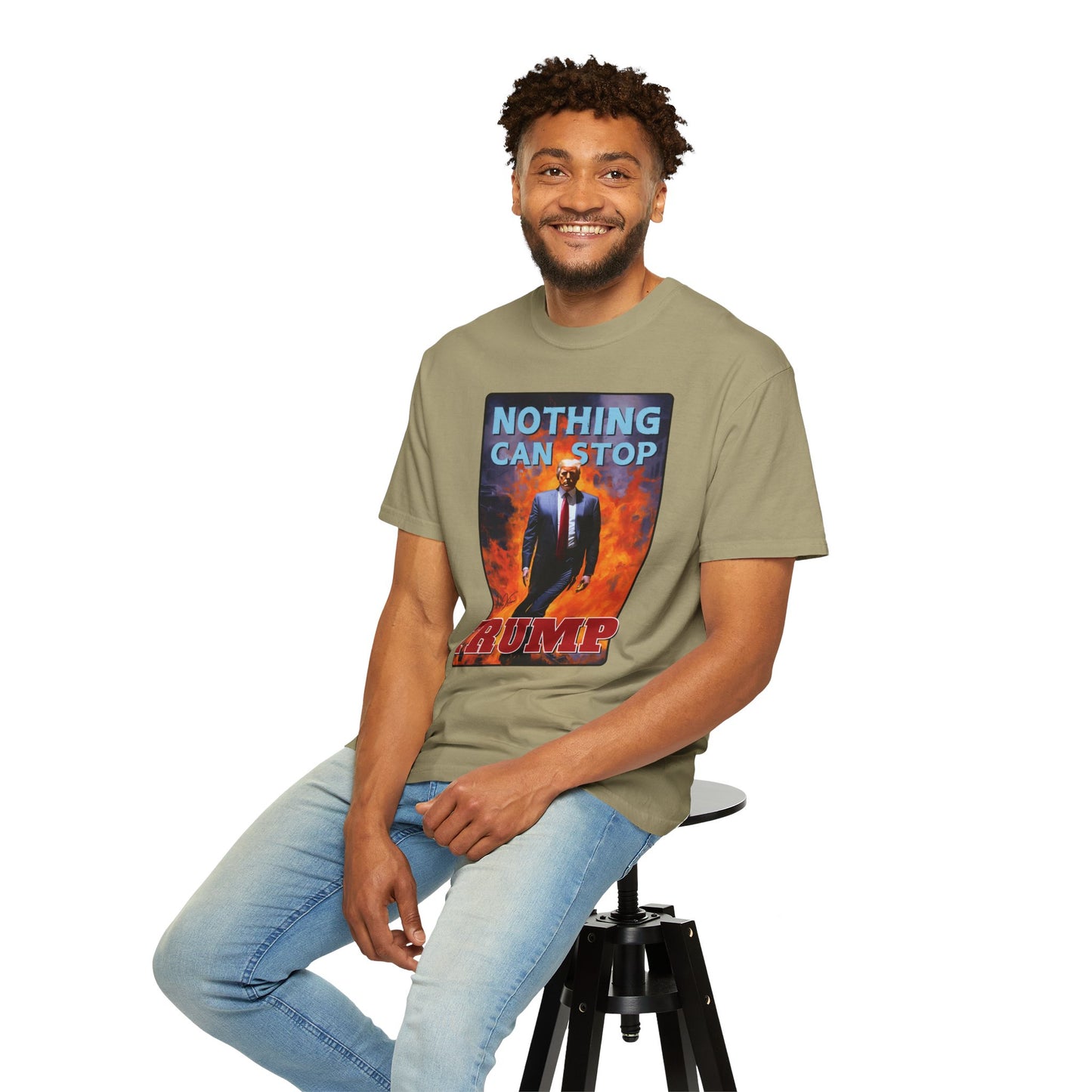 "Nothing Can Stop Trump", Unisex T-shirt (Light Colors)