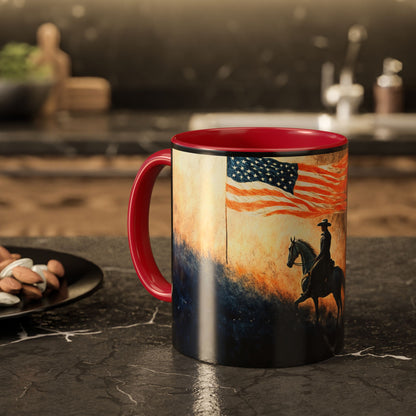 "Liberty under God", Colorful Mugs (11oz, 15oz)