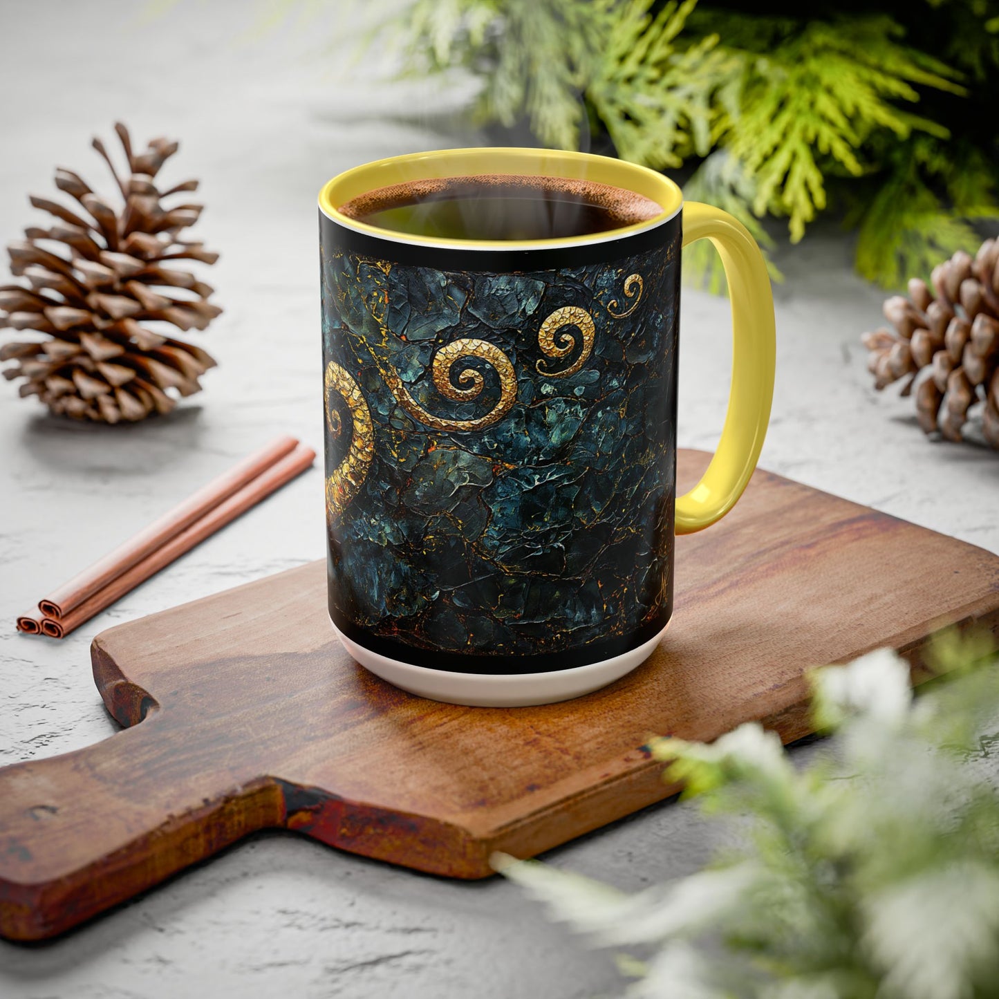 "From Stone to Savior's Light", Colorful Mugs (11oz, 15oz)