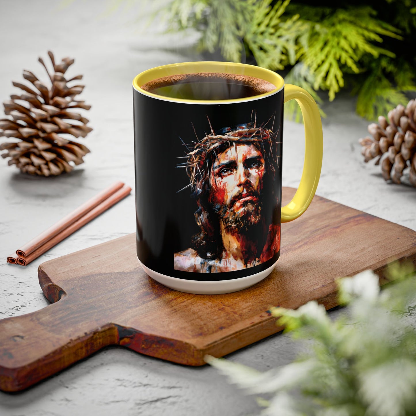 "Crown of Thorns", Colorful Mugs (11oz, 15oz)