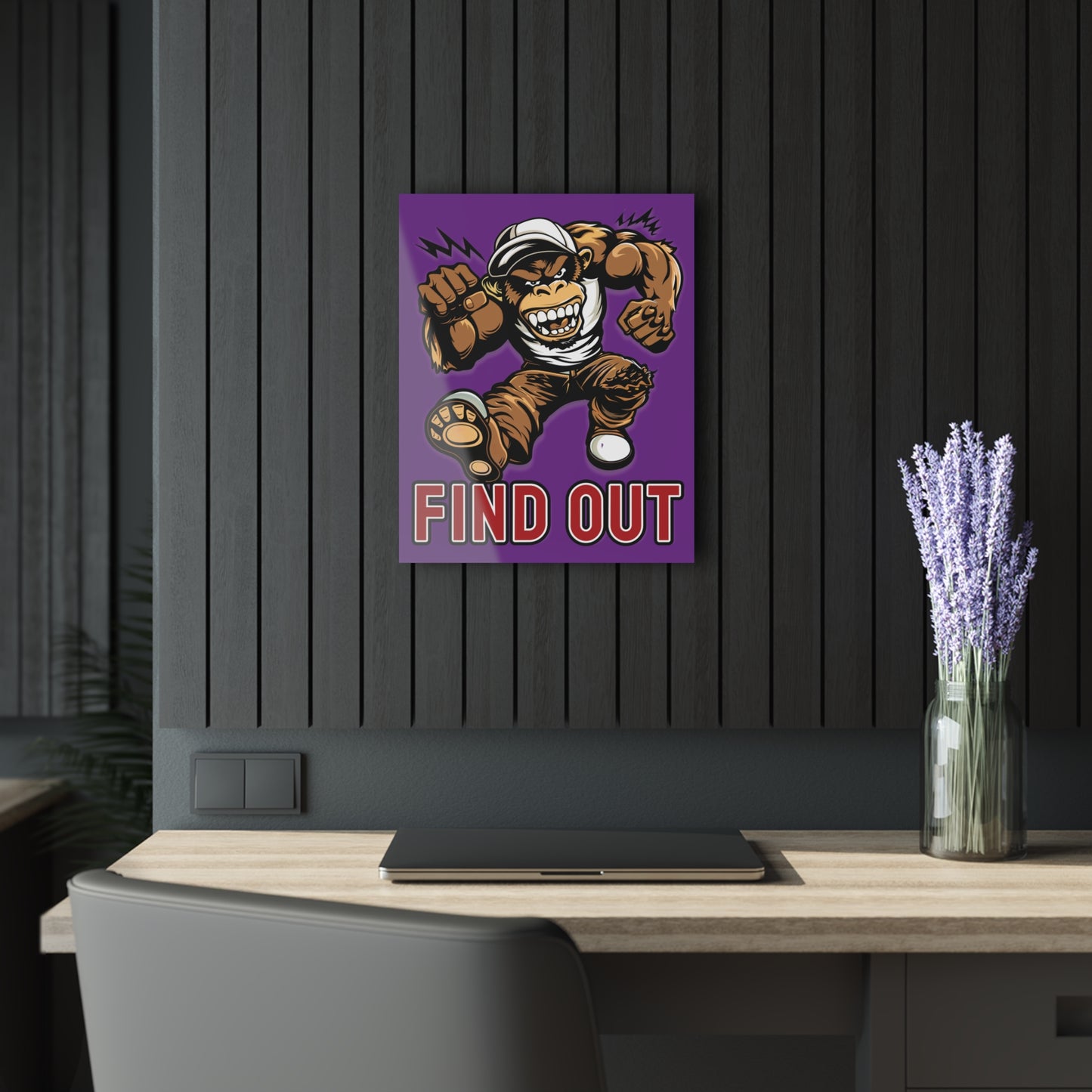 "Find Out", Acrylic Wall Prints (French Cleat Hanging) (Vesper Violet)