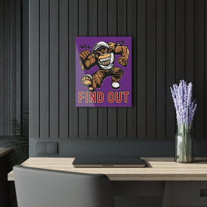 "Find Out", Acrylic Wall Prints (French Cleat Hanging) (Vesper Violet)