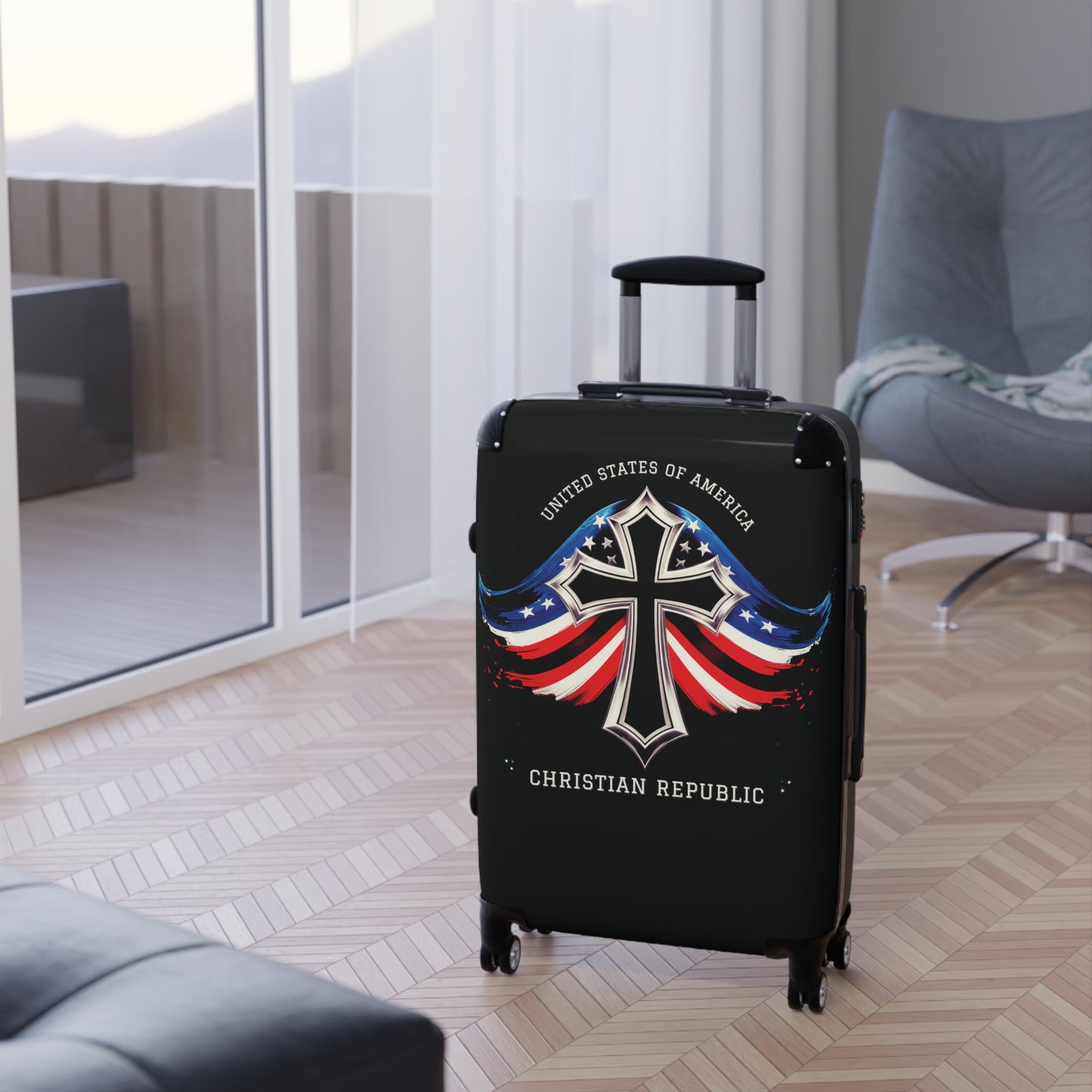 "USA Christian Republic" #05 Suitcases (Black)
