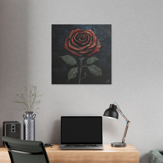 "The Rose Remains", Stretched Classic Canvas Fine Art Print