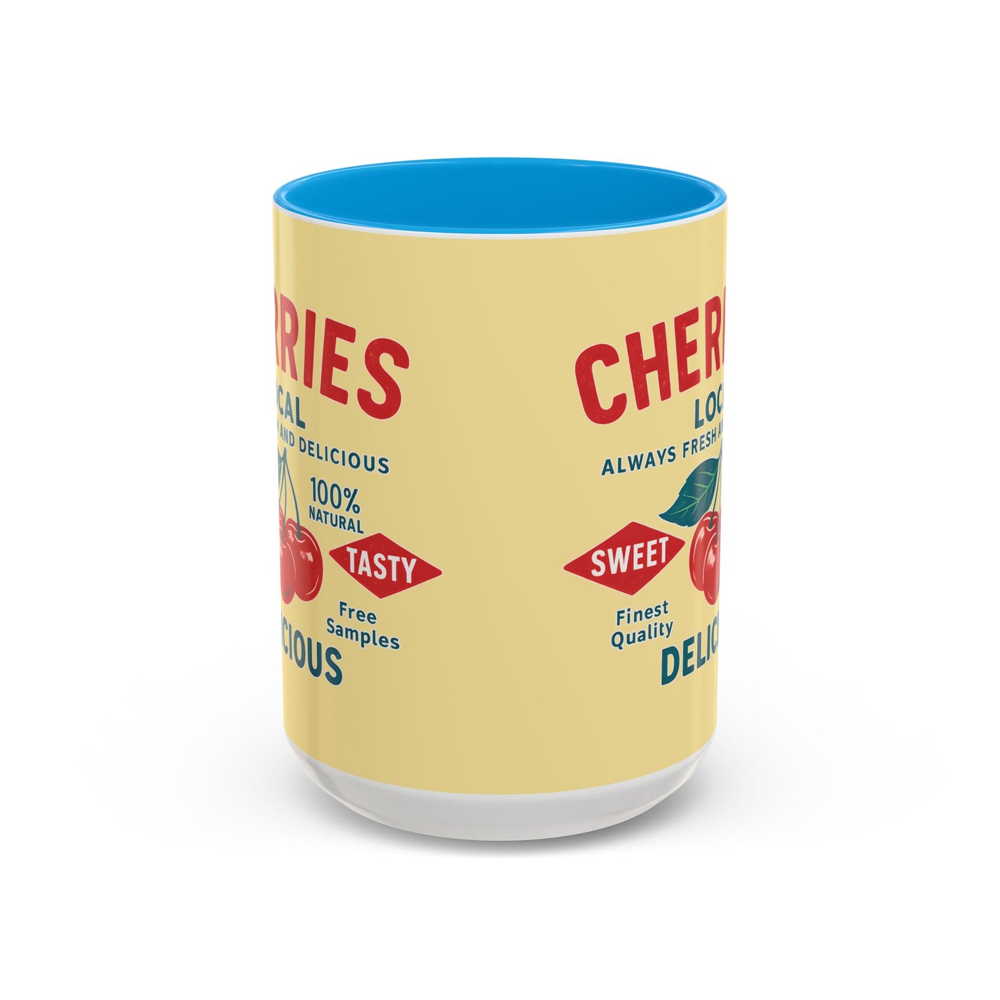 "Delicious Cherries", Colorful Mugs (11oz, 15oz) (Sanctum Veil)