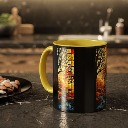 "Realization at 5", Colorful Mugs (11oz, 15oz)