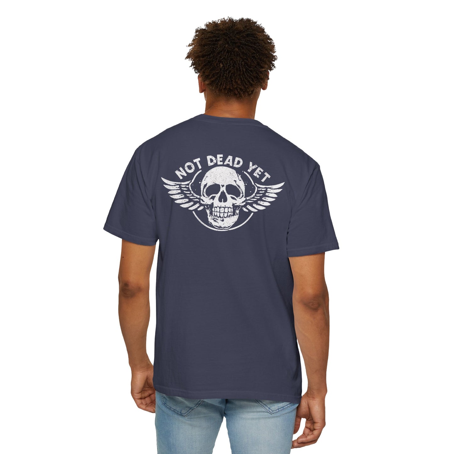 "Not Dead Yet - Winged Skull", Unisex T-shirt