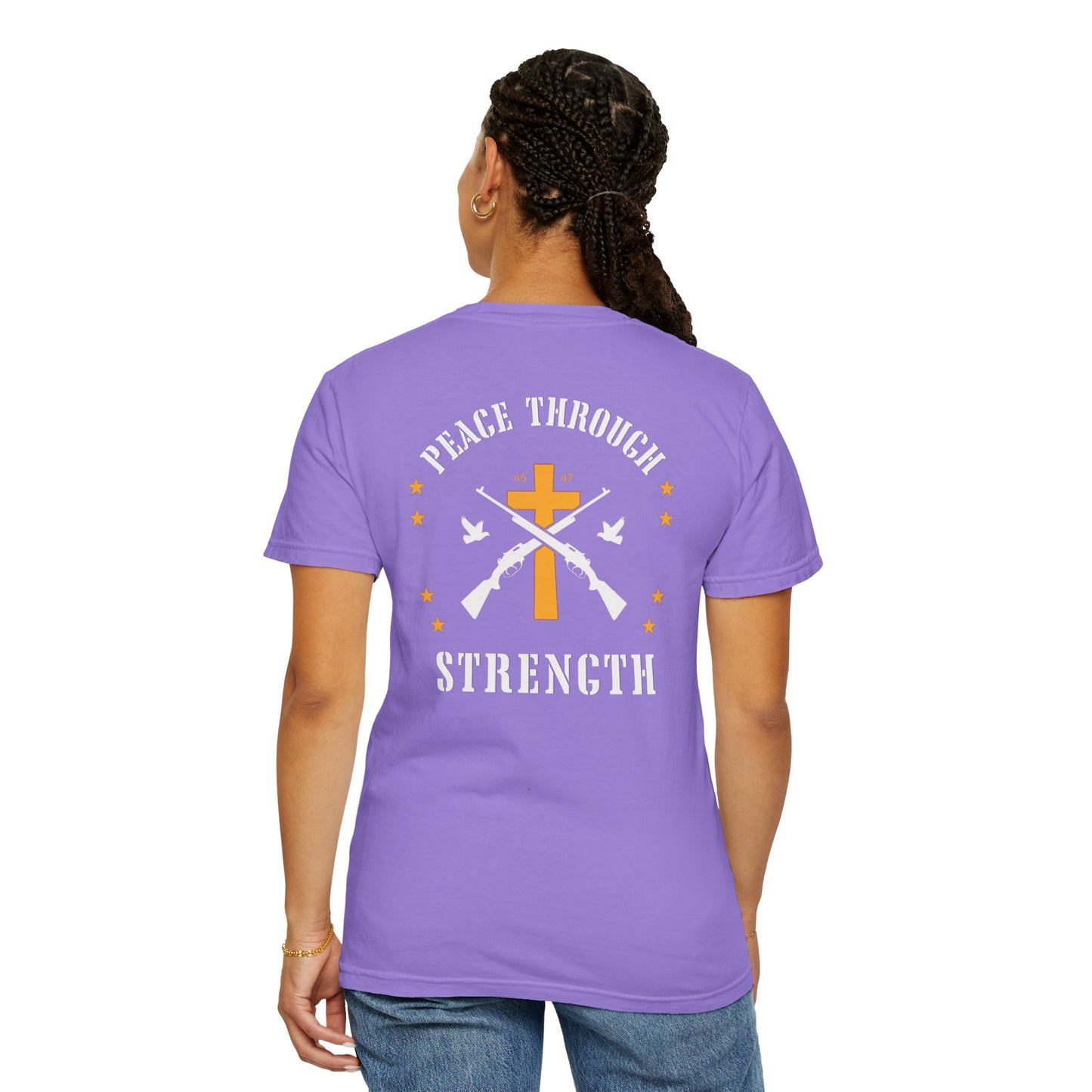 "Peace Through Strength" #01, Unisex T-shirt