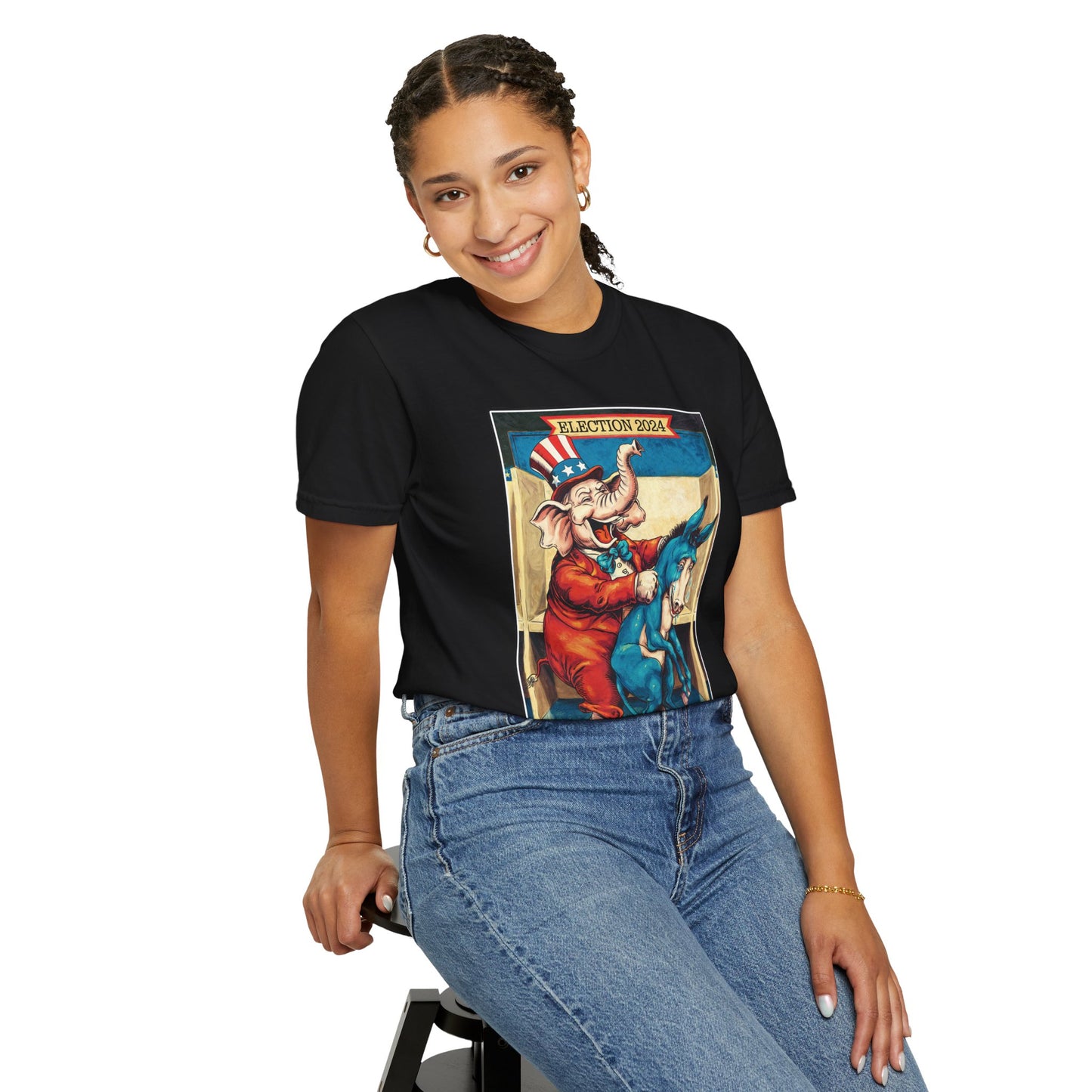 "MAGA Spanked the Donkeys 2024", Unisex T-shirt (Dark Colors)