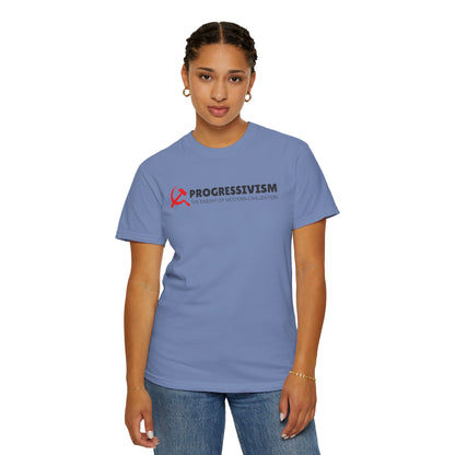 "Progressivism - Enemy of Western Civilization", Unisex T-shirt (Light Colors)