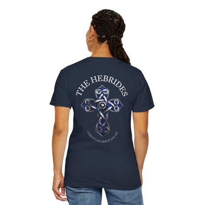 "The Hebrides - Christian since 563 AD", Unisex T-shirt