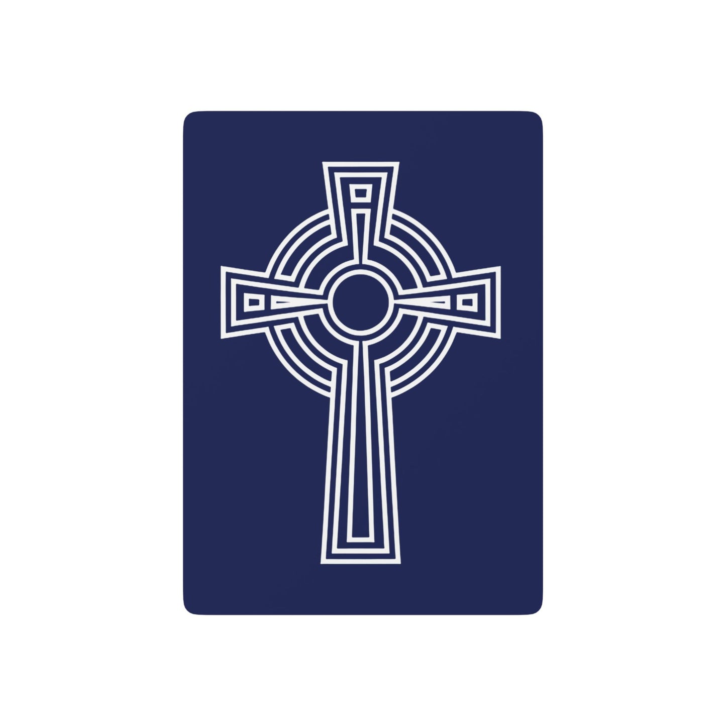 "A Simple High Cross", Christian Playing Cards (Norway Blue)