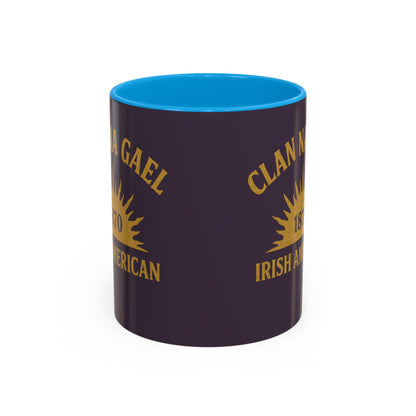 "Clan na Gael - Irish American", Colorful Mugs (11oz, 15oz) (Purple Verbena)