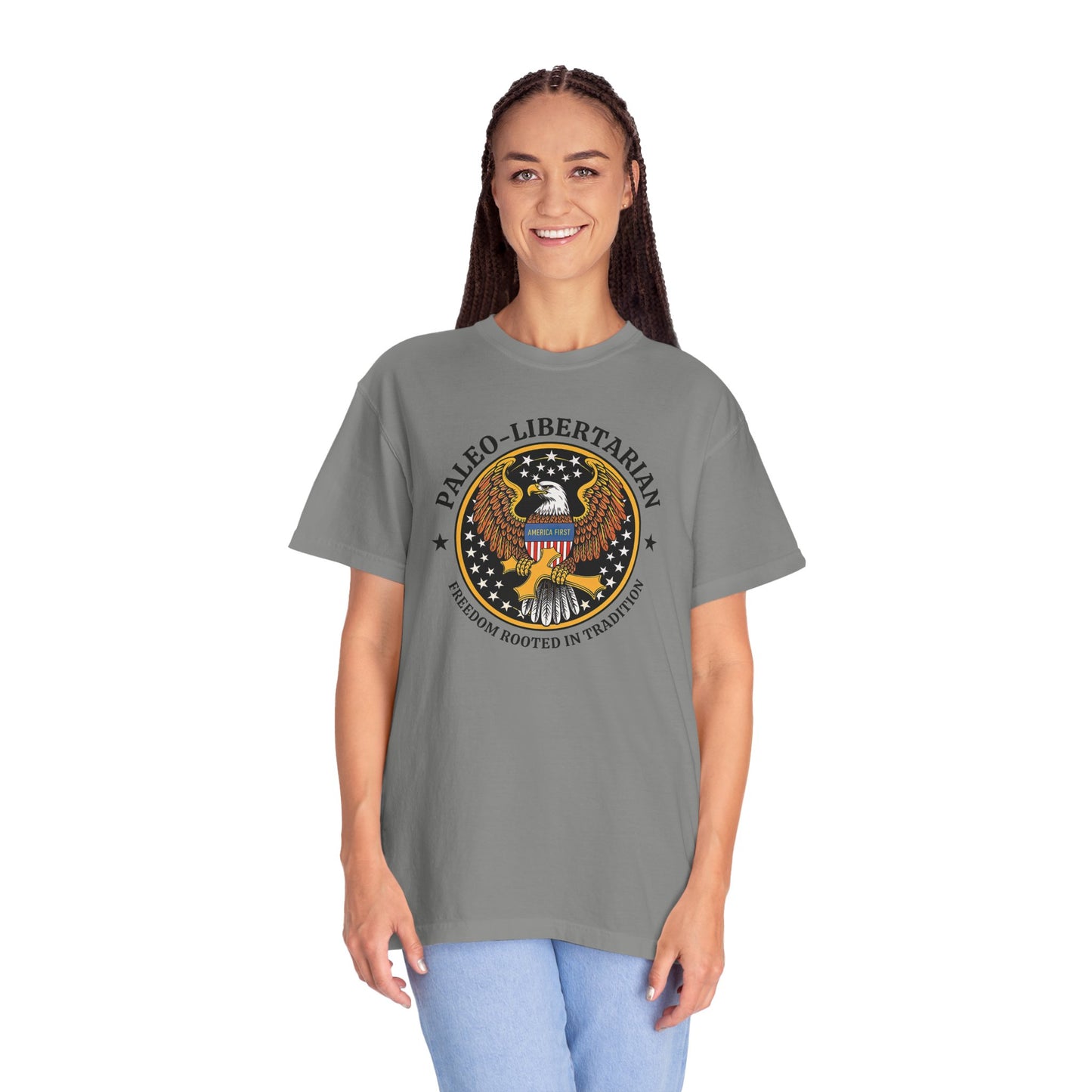 "Paleo-Libertarian" #01, Unisex T-shirt (Light Colors)