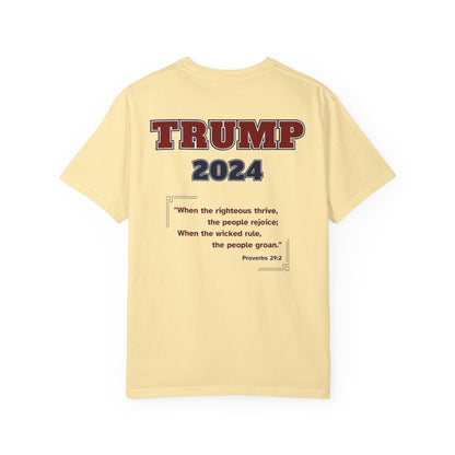 "Trump 2024 - Proverbs 29:2", Unisex T-shirt - Historical Collectible