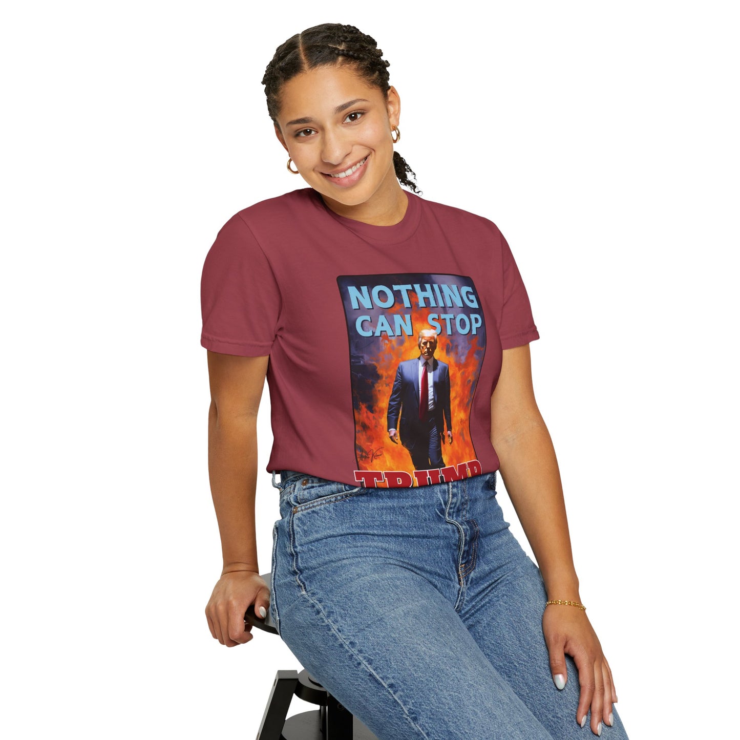 "Nothing Can Stop Trump", Unisex T-shirt (Light Colors)