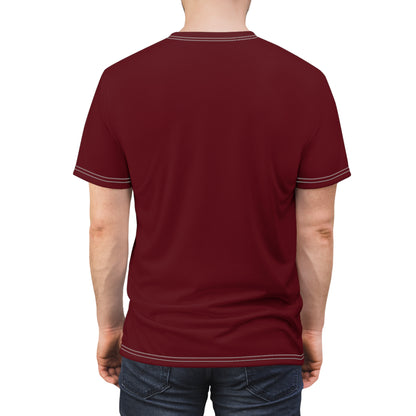 "Intelligent Conversation", Unisex T-shirt (Summer Cherry Red)